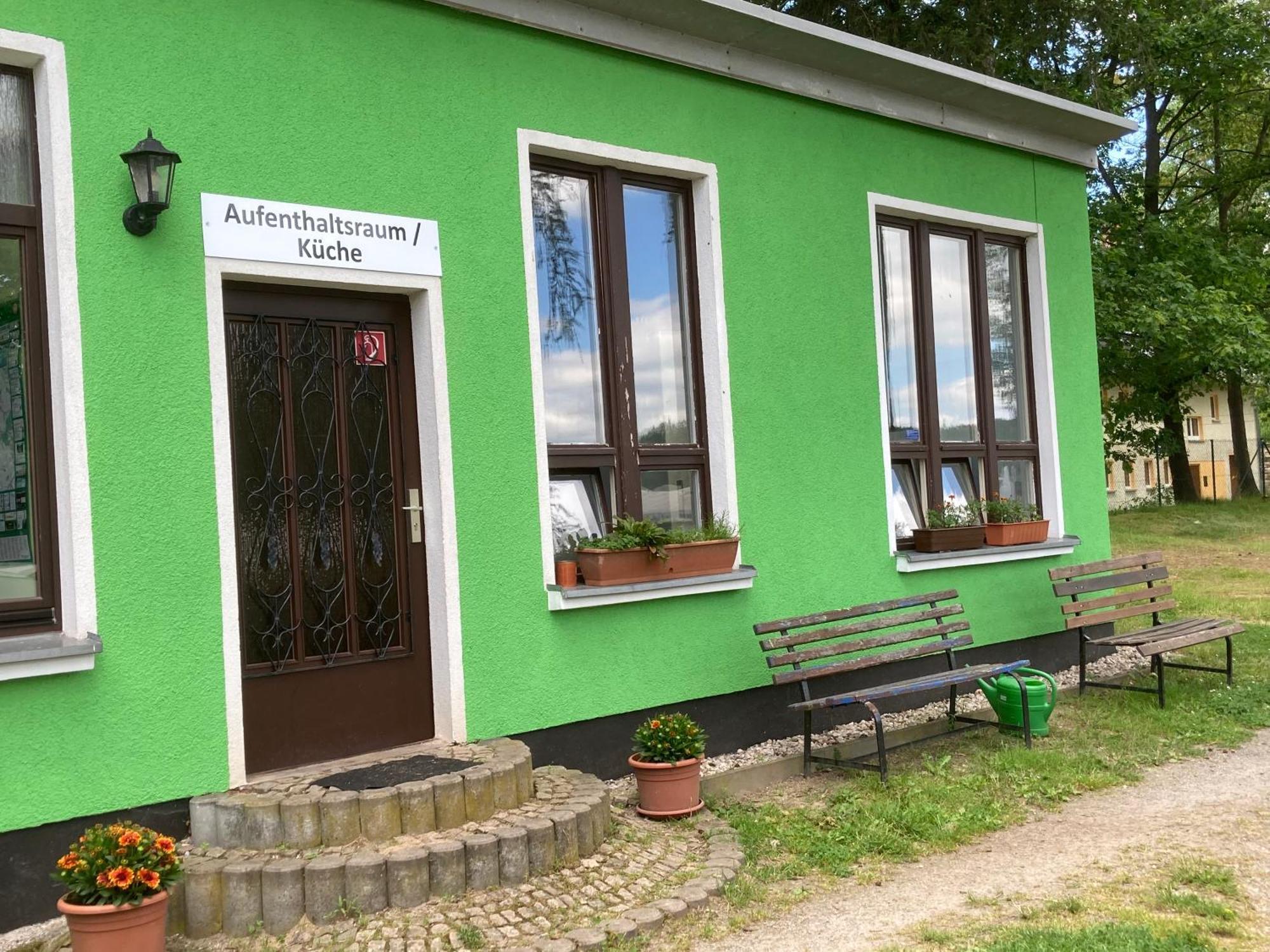Campingfass Mit Panoramaterrasse Langenbernsdorf Exterior photo