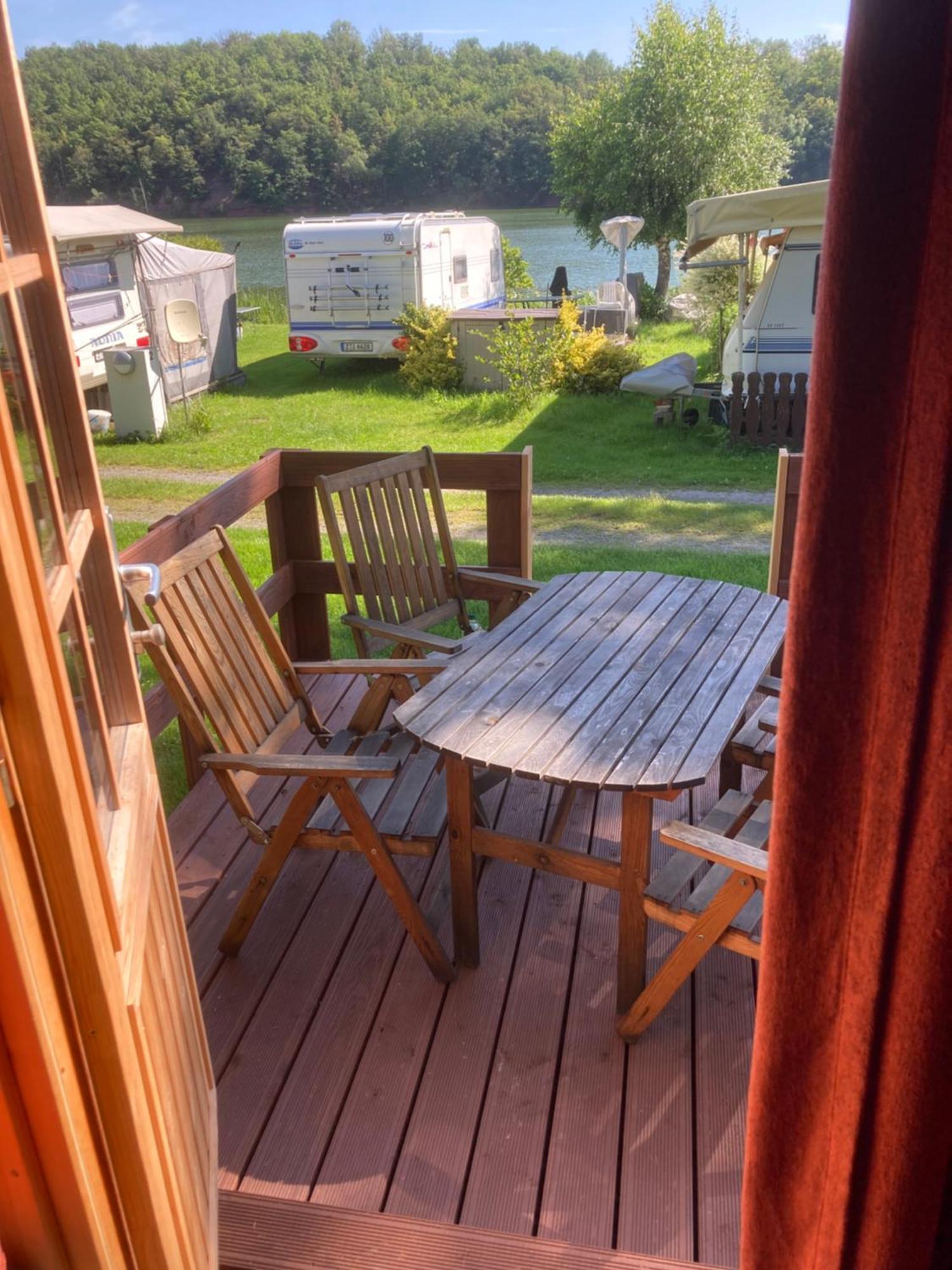 Campingfass Mit Panoramaterrasse Langenbernsdorf Exterior photo