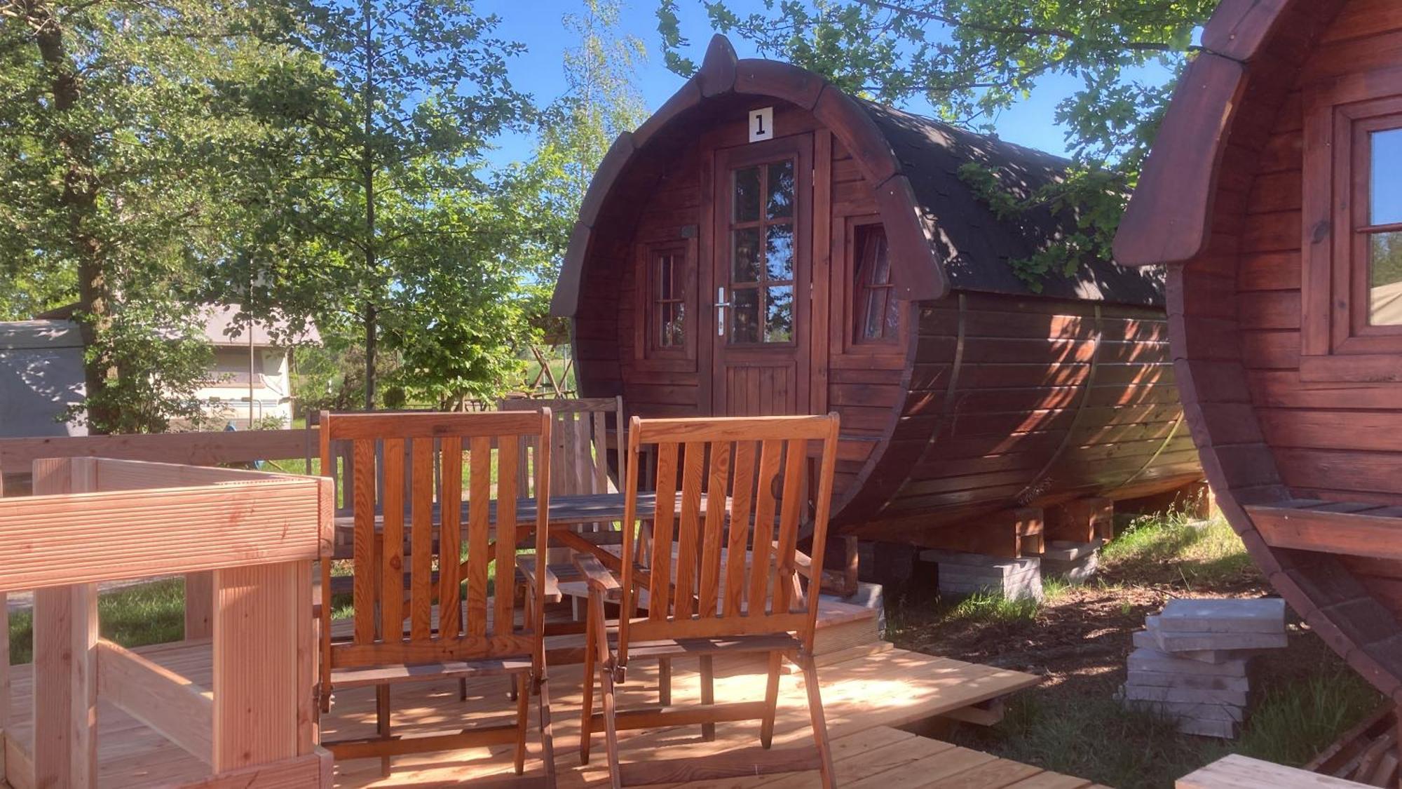Campingfass Mit Panoramaterrasse Langenbernsdorf Exterior photo