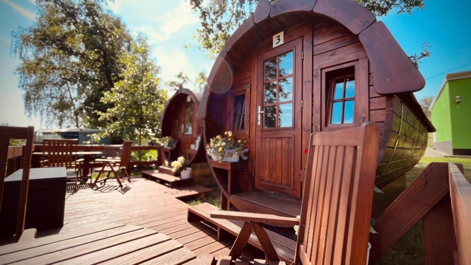 Campingfass Mit Panoramaterrasse Langenbernsdorf Exterior photo